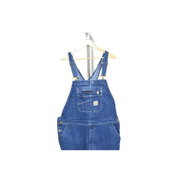 Carhartt Men's Blue Straight Jeans Overalls Big & Tall Size 44x30 0R4672-M - Picture 8 of 8
